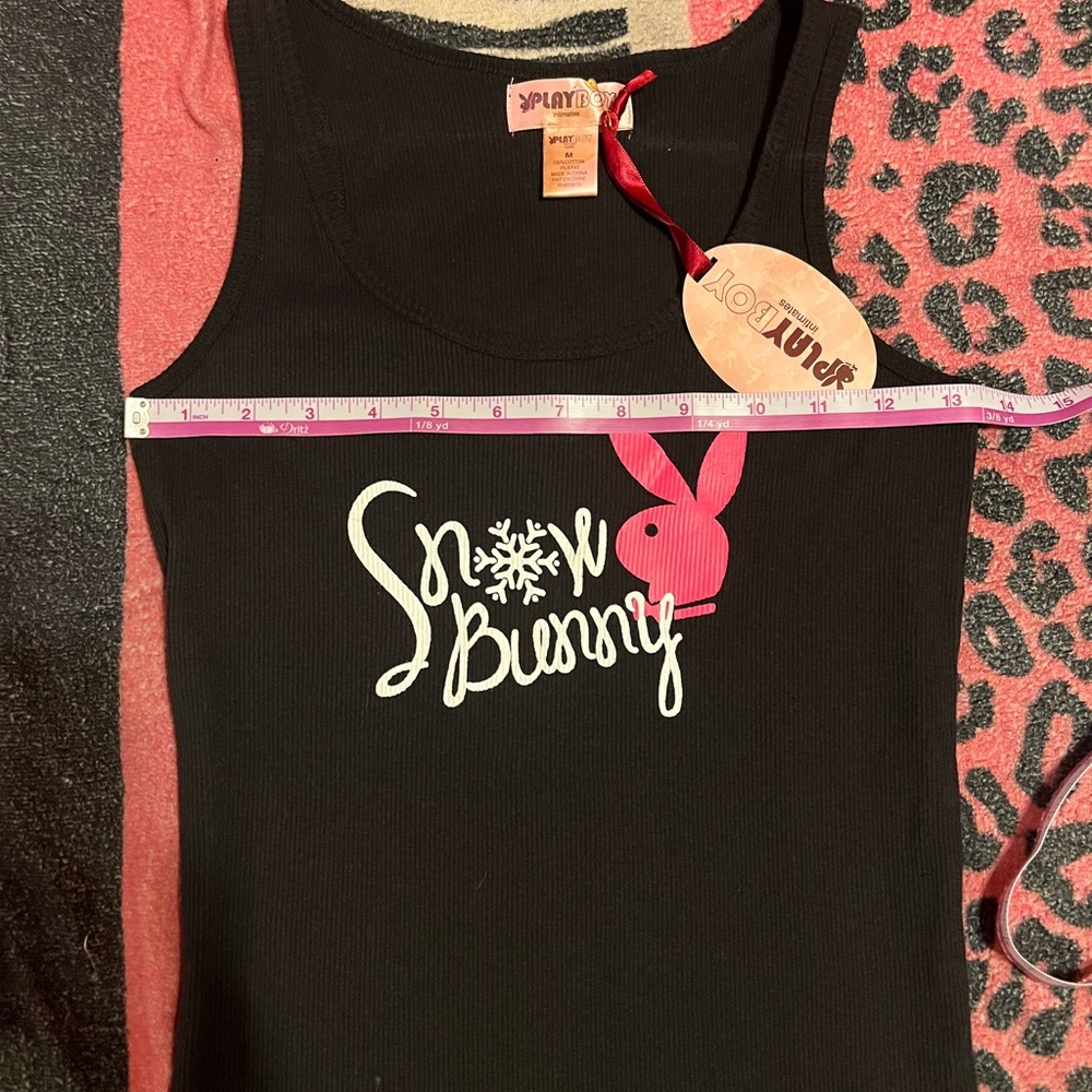 NWT vintage Playboy Bunny snow bunny tank top - Picture 6 of 7